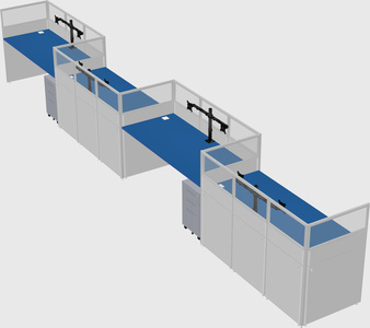Rectangular cubicles