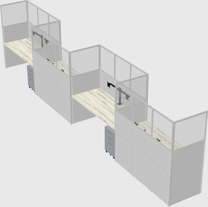 Rectangular cubicles