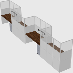 Rectangular cubicles