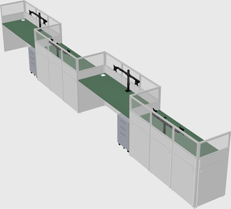 Rectangular cubicles