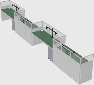 Rectangular cubicles