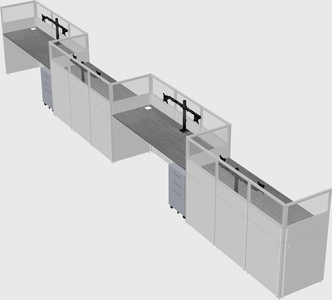 Rectangular cubicles