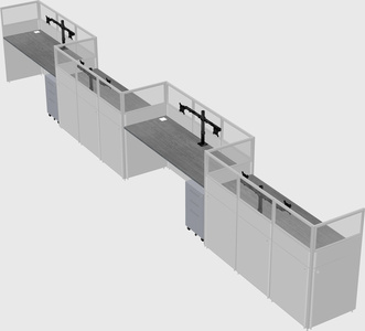 Rectangular cubicles