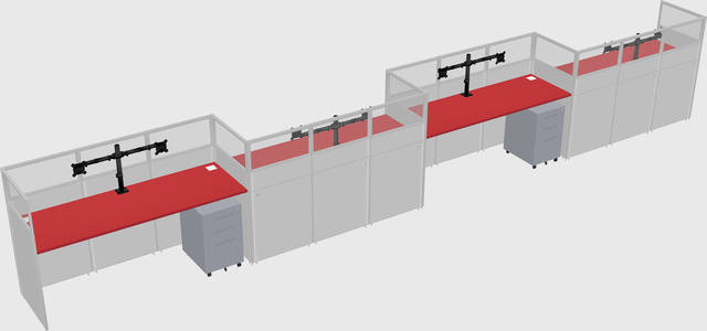 Rectangular cubicles