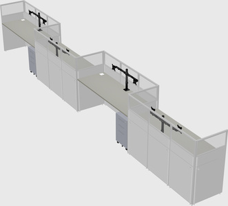 Rectangular cubicles