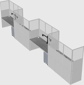 Rectangular cubicles