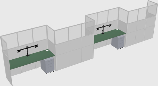 Cabines rectangulaires