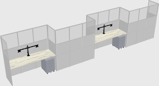 Rectangular cubicles