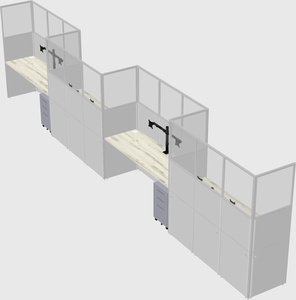 Rectangular cubicles