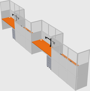 Rectangular cubicles