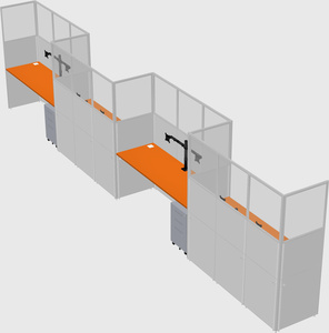 Rectangular cubicles