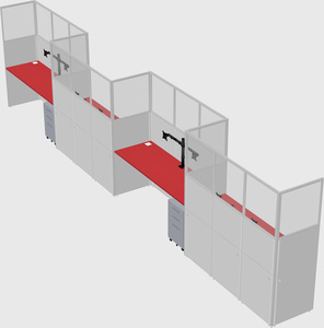Rectangular cubicles