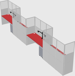 Rectangular cubicles