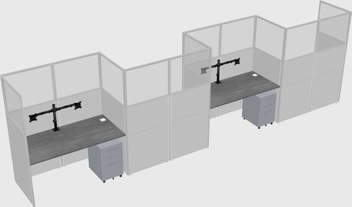 Rectangular cubicles