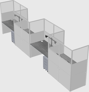 Rectangular cubicles