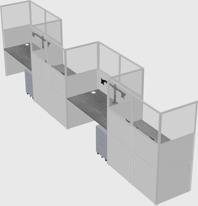 Rectangular cubicles