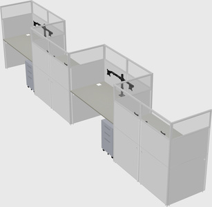 Rectangular cubicles