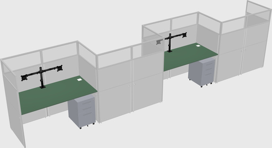 Rectangular cubicles