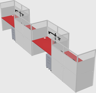 Rectangular cubicles