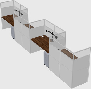 Rectangular cubicles