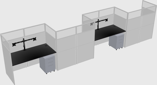 Rectangular cubicles