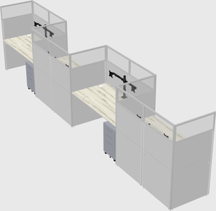 Rectangular cubicles