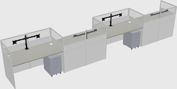 Rectangular cubicles