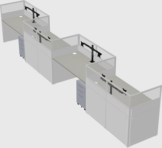 Rectangular cubicles