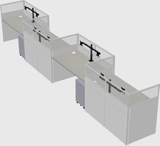 Rectangular cubicles