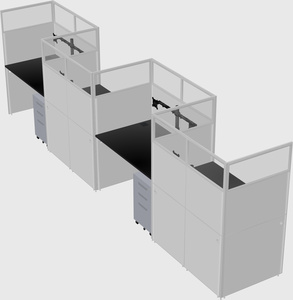 Rectangular cubicles