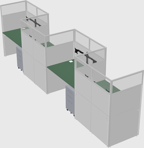 Rectangular cubicles