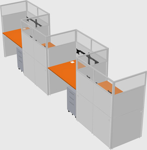 Rectangular cubicles