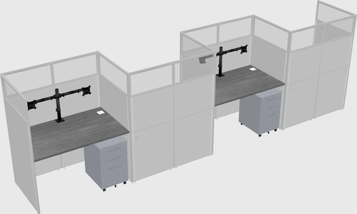 Rectangular cubicles