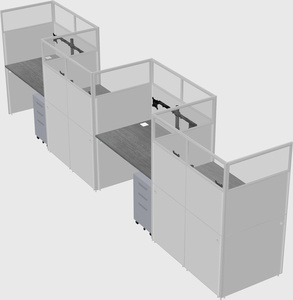 Rectangular cubicles