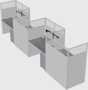Rectangular cubicles
