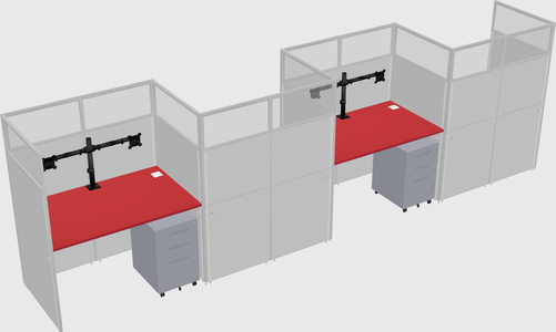 Rectangular cubicles