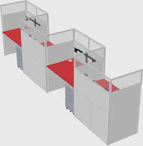 Rectangular cubicles