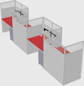 Rectangular cubicles