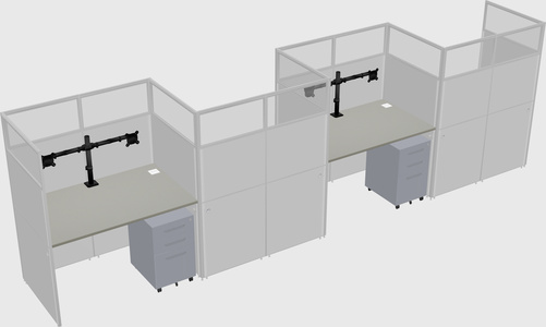 Rectangular cubicles