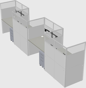Rectangular cubicles