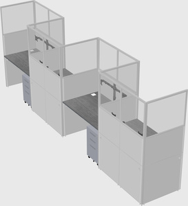Rectangular cubicles