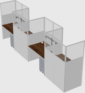 Rectangular cubicles