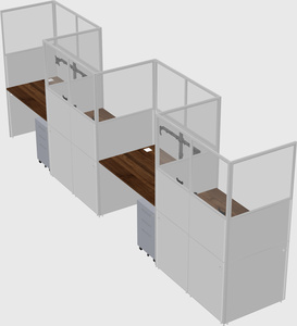 Rectangular cubicles