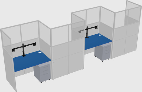 Rectangular cubicles