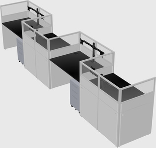 Rectangular cubicles