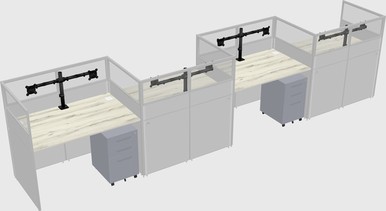 Rectangular cubicles