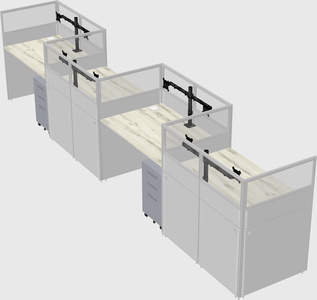 Rectangular cubicles