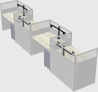Rectangular cubicles