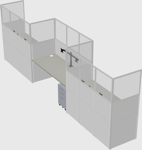 Rectangular cubicles