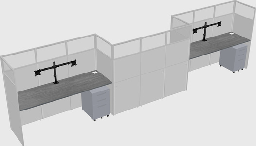Rectangular cubicles